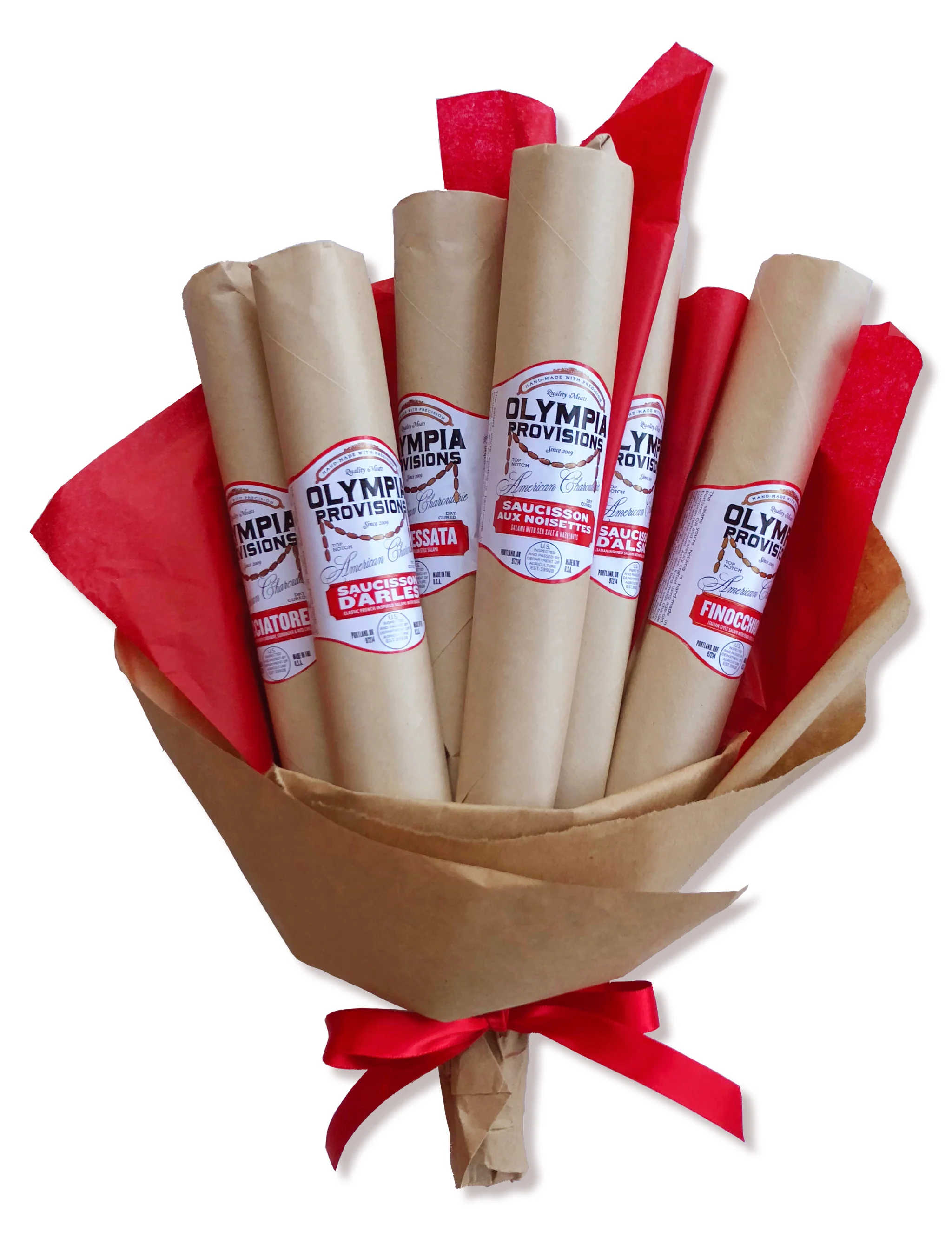 Salami Bouquet- 6 Stem - Image 4